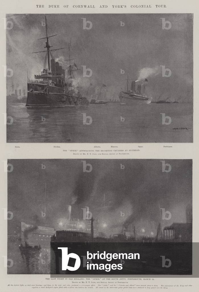 The Duke of Cornwall and York's Colonial Tour (litho)