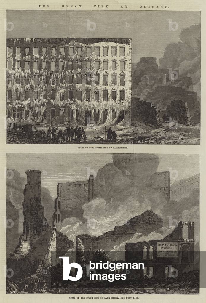 The Great Fire at Chicago (engraving)