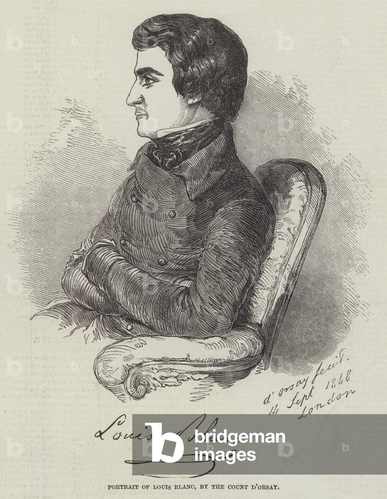 Portrait of Louis Blanc (engraving)