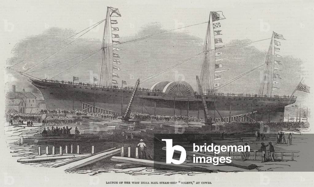 Launch of the West India Mail Steam-Ship 