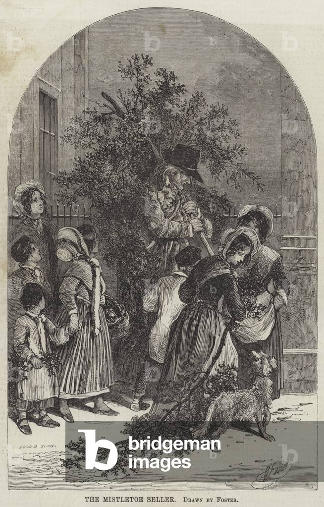 The Mistletoe Seller (engraving)