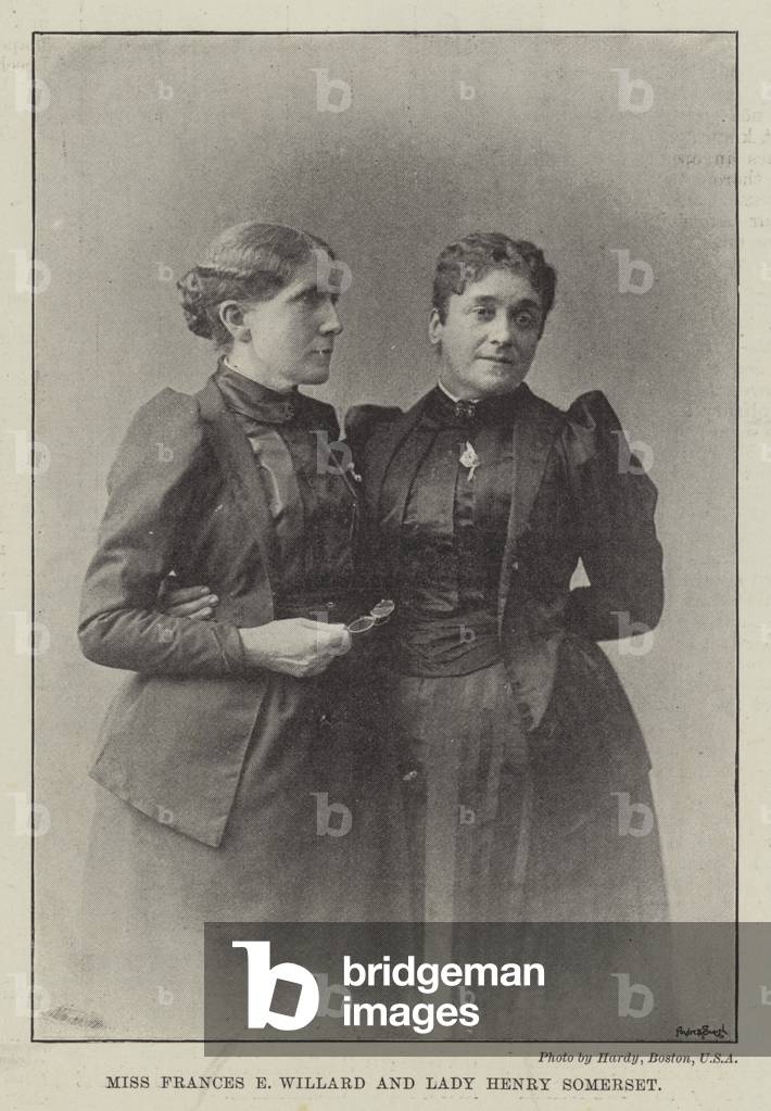 Miss Frances E Willard and Lady Henry Somerset (b/w photo)
