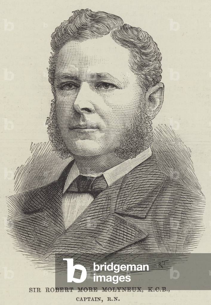 Sir Robert More Molyneux, KCB, Captain, RN (engraving)