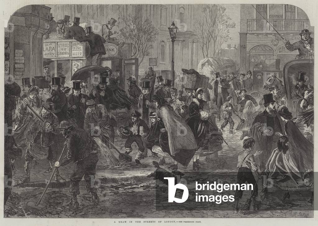 A Thaw in the Streets of London (engraving)