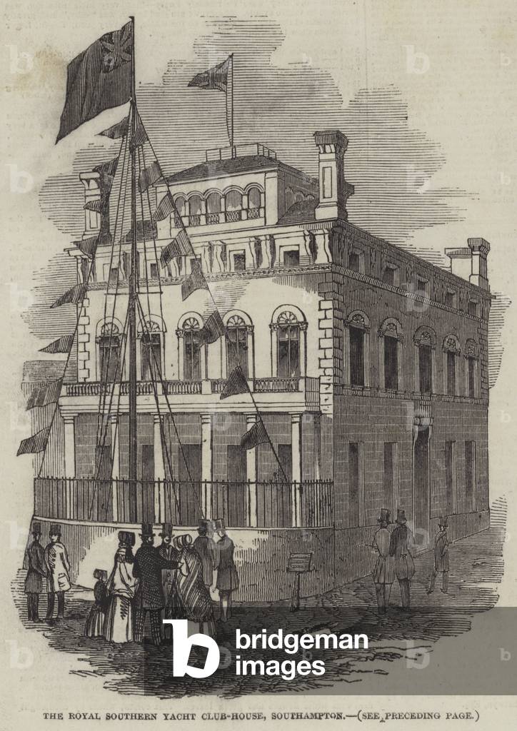The Royal Southern Yacht Club-House, Southampton (engraving)