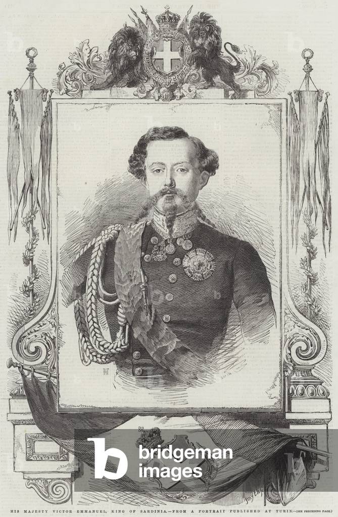 His Majesty Victor Emmanuel, King of Sardinia (engraving)