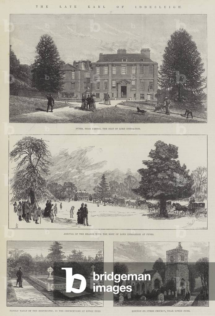 The late Earl of Iddesleigh (engraving)