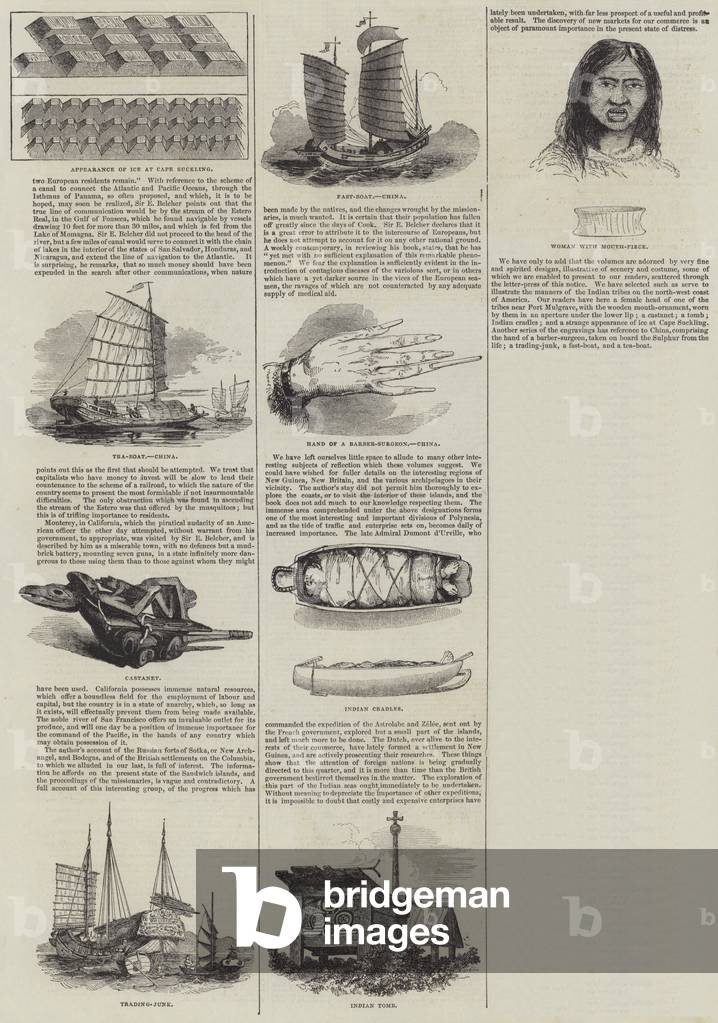 Narrative of a Voyage round the World, during the Years 1836-1842, including details of the Naval Operations in China from December 1840 to November 1841, by Captain Sir Edward Belcher (engraving)