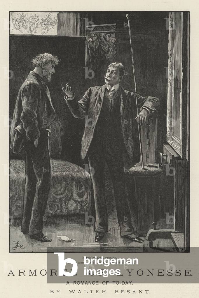 Armorel of Lyonesse, A Romance of To-Day, by Walter Besant (engraving)