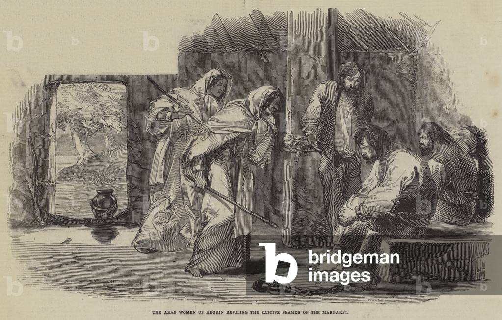 The Arab Women of Arguin reviling the Captive Seamen of the Margaret (engraving)