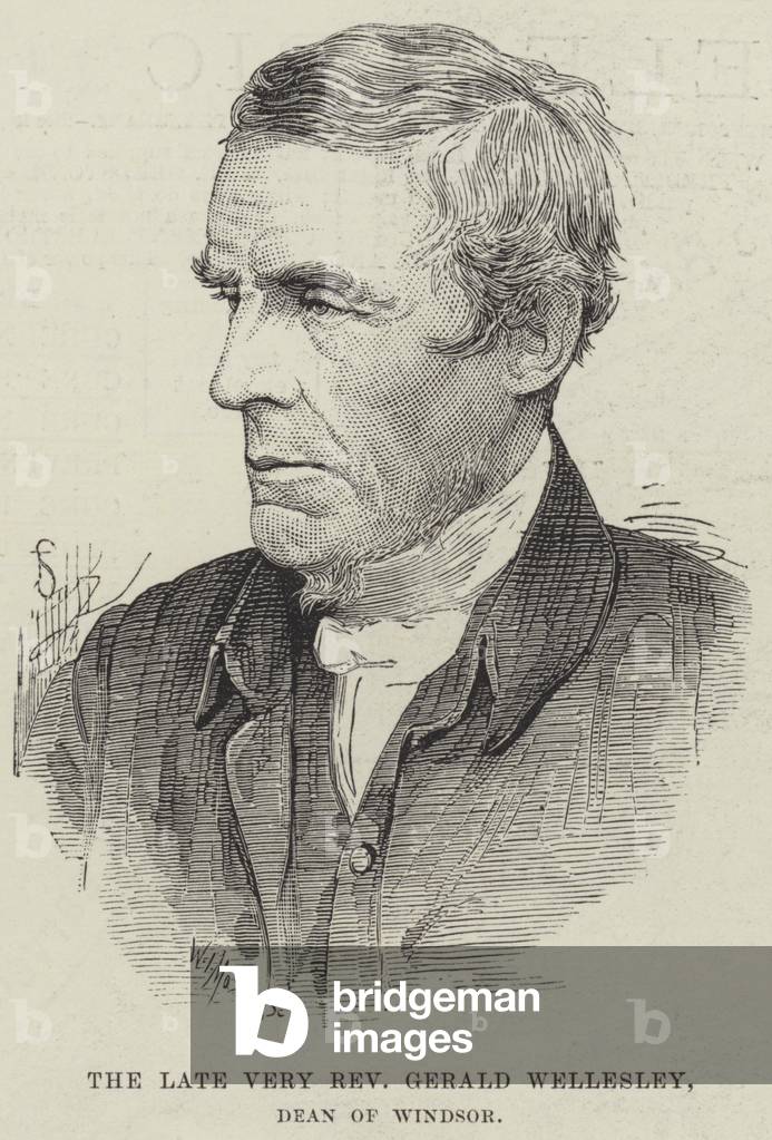 The late Very Reverend Gerald Wellesley, Dean of Windsor (engraving)