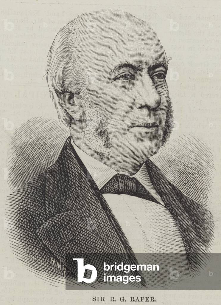 Sir R G Raper (engraving)