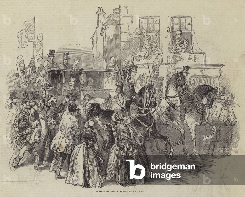 Arrival of Prince Albert in England (engraving)
