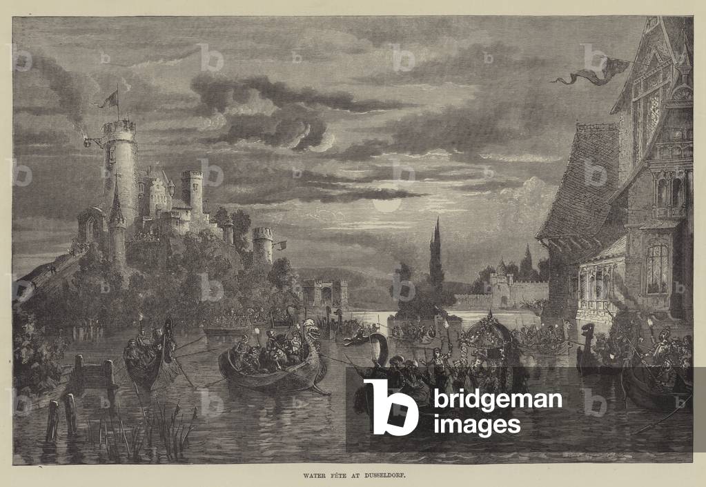 Water Fete at Dusseldorf (engraving)