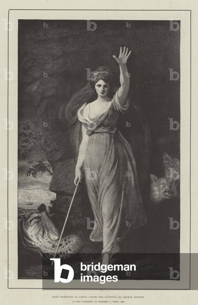 Lady Hamilton as Circe (engraving)