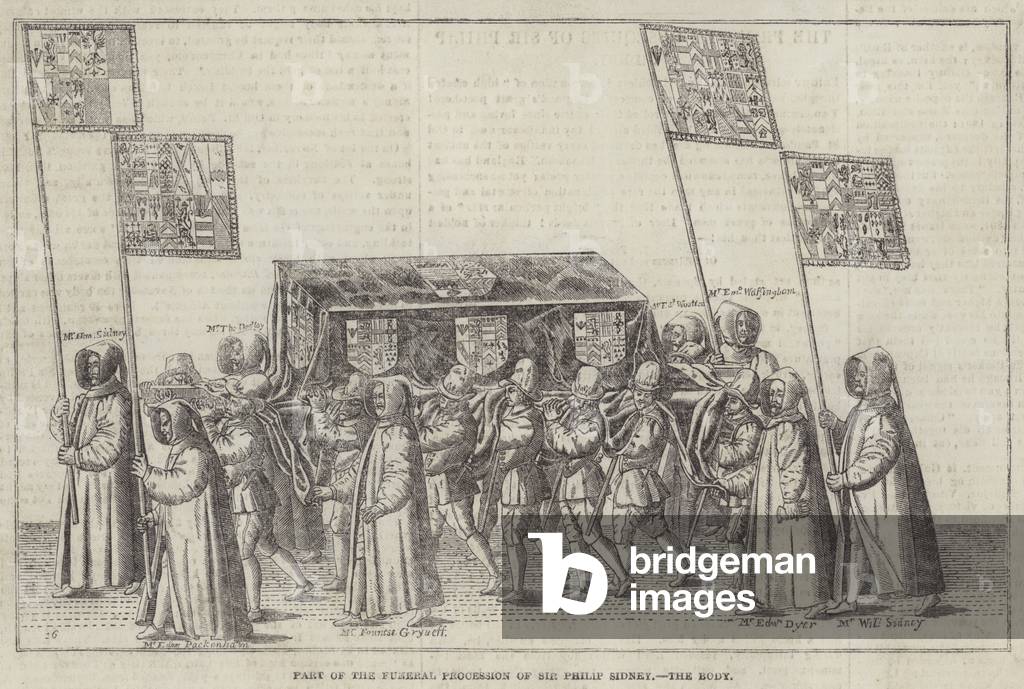 Part of the Funeral Procession of Sir Philip Sidney (engraving)