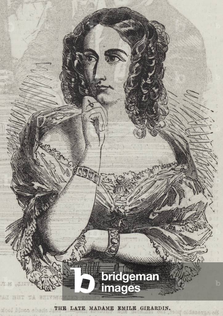 The late Madame Emile Girardin (engraving)