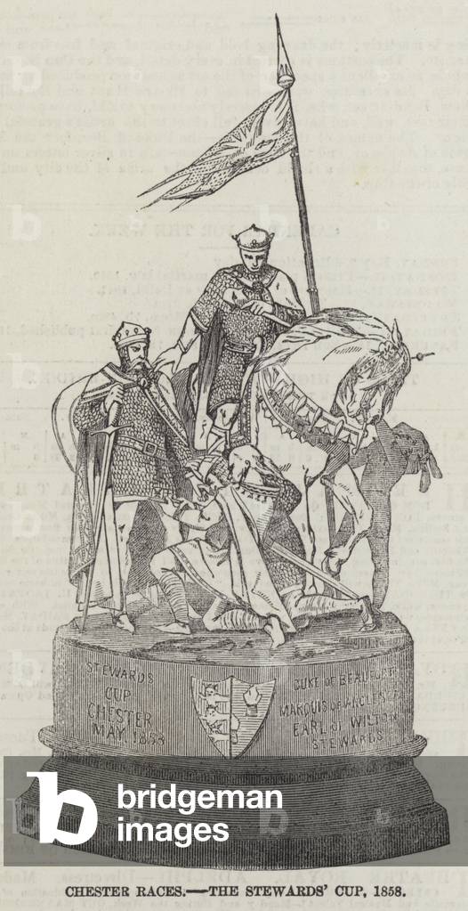 Chester Races, the Stewards' Cup, 1858 (engraving)