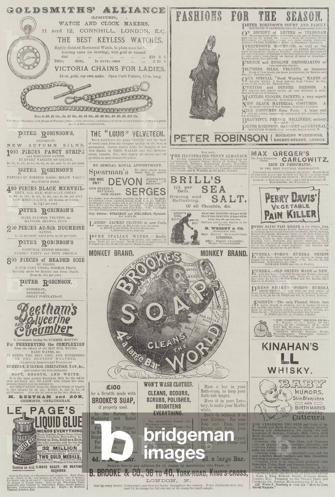 Page of Advertisements (engraving)