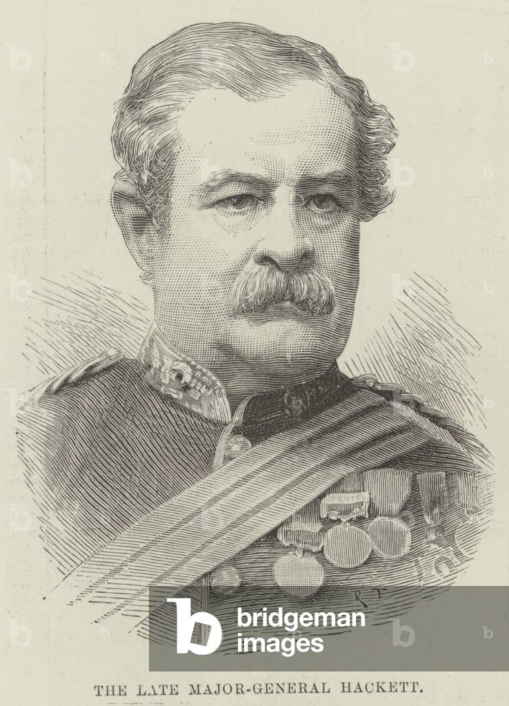 The late Major-General Hackett (engraving)