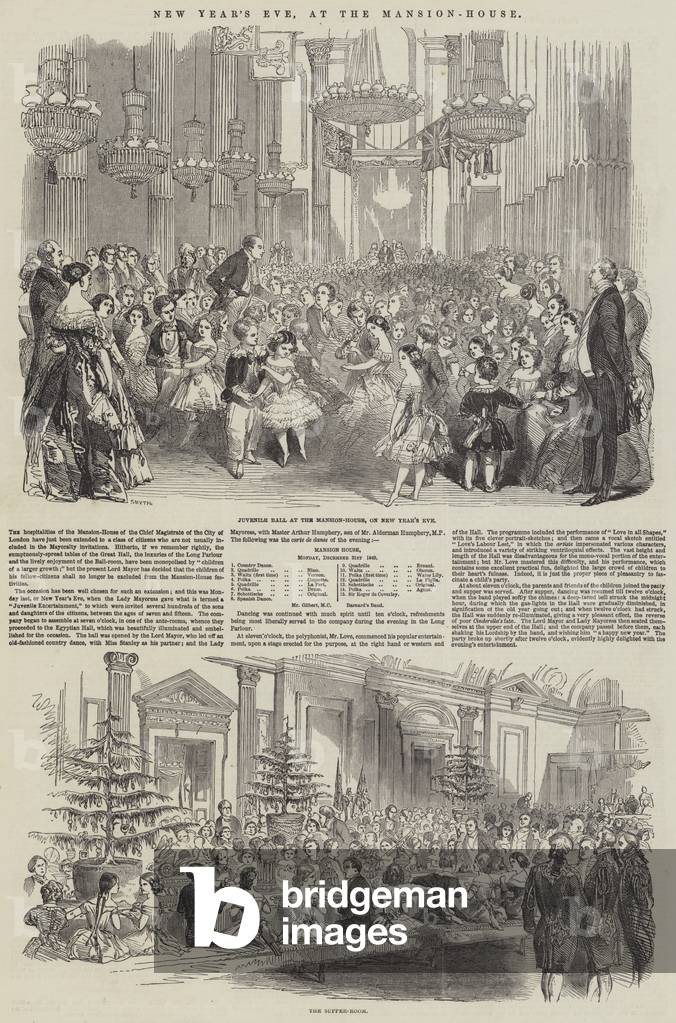New Year's Eve, at the Mansion-House (engraving)
