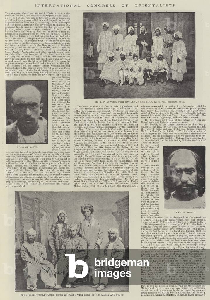 International Congress of Orientalists (b/w photo)