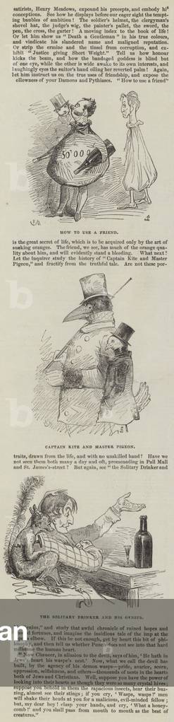 Punch's Letters to His Son, by Douglas Jerrold (engraving)