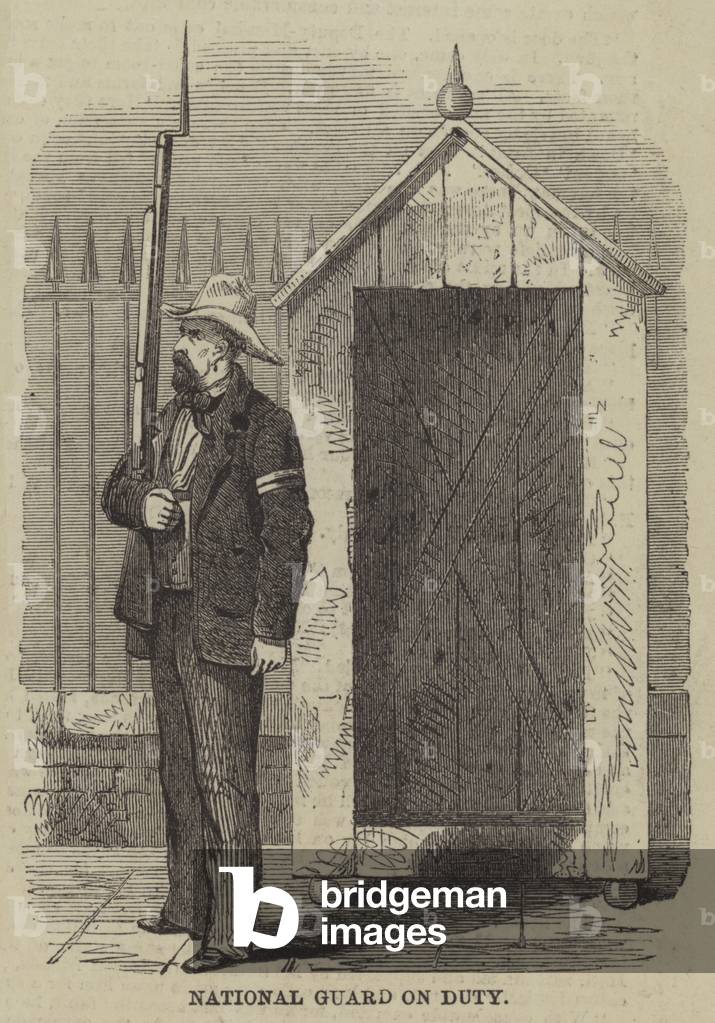National Guard on Duty (engraving)