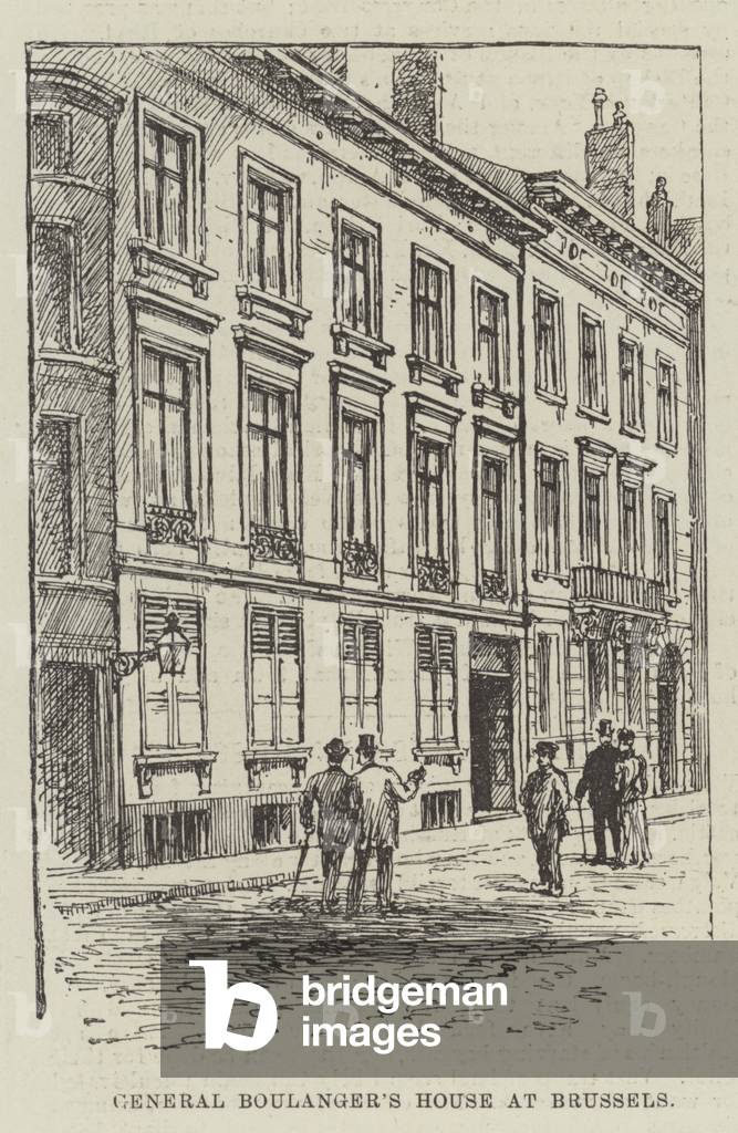General Boulanger's House at Brussels (engraving)