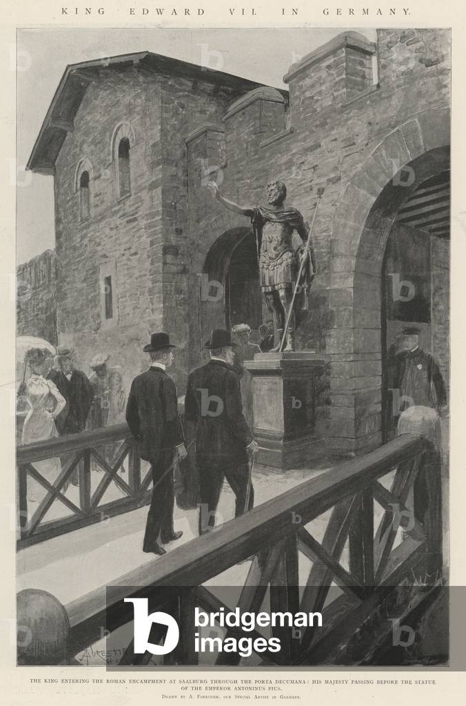 King Edward VII in Germany (engraving)