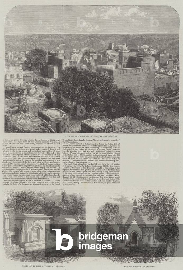 Views of Guzerat in the Punjaub (engraving)
