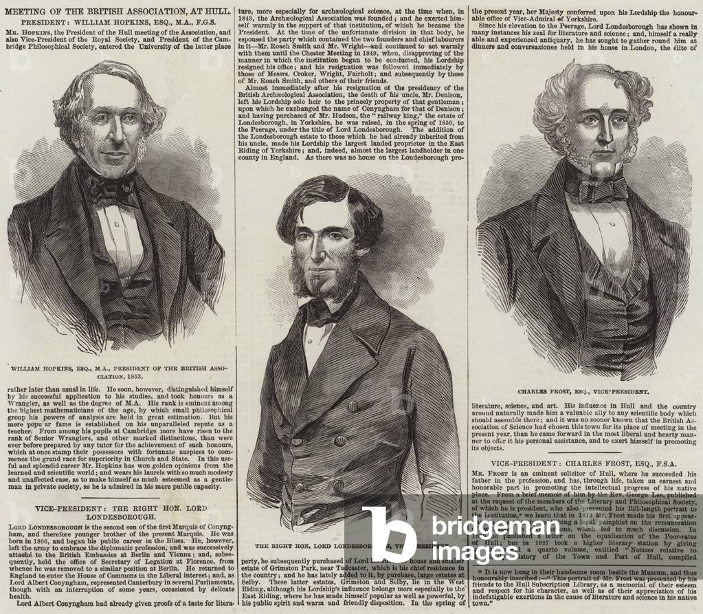 Meeting of the British Association, at Hull (engraving)