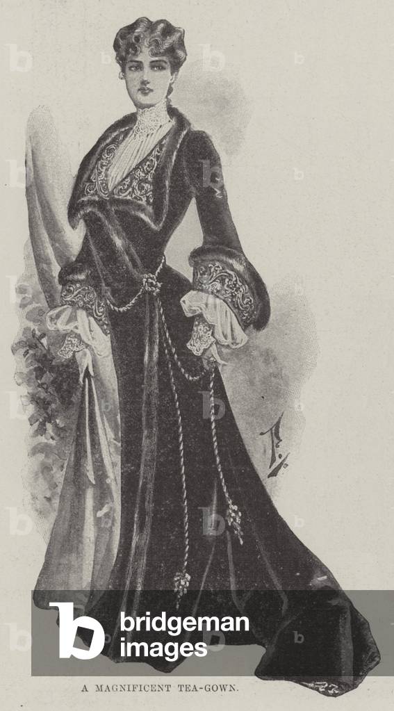 A Magnificent Tea-Gown (litho)