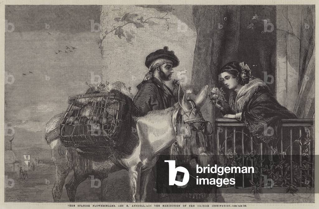The Spanish Flowerseller (engraving)
