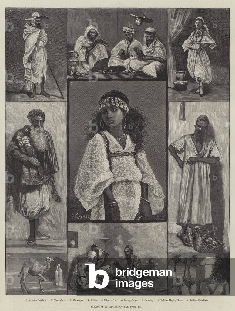 Sketches in Algeria (engraving)