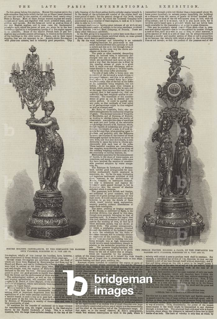 The late Paris International Exhibition (engraving)