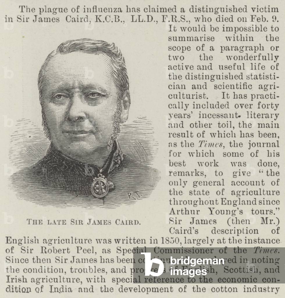 The late Sir James Caird (engraving)