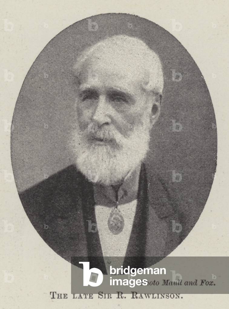 The late Sir R Rawlinson (b/w photo)