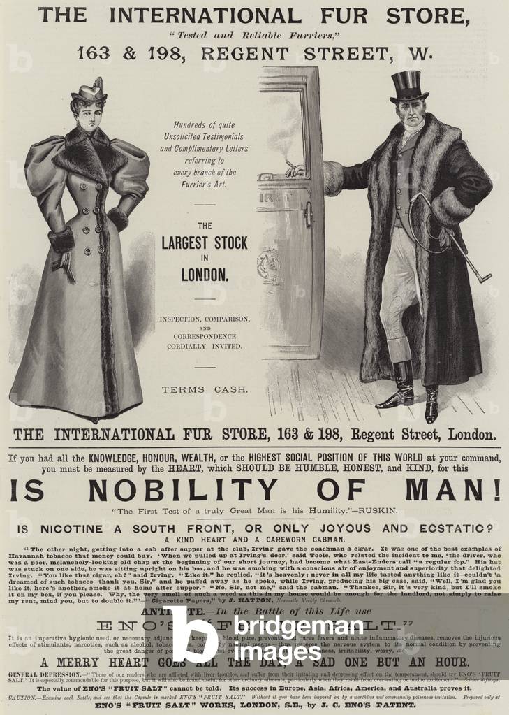 Page of Advertisements (engraving)