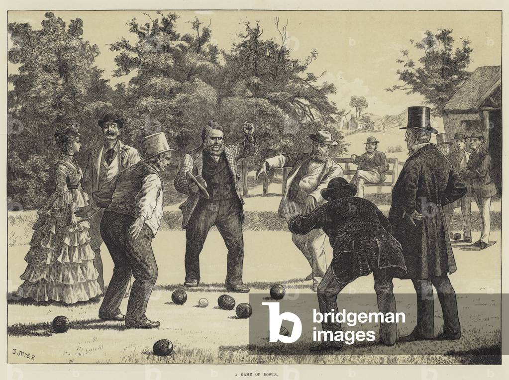 A Game of Bowls (litho)