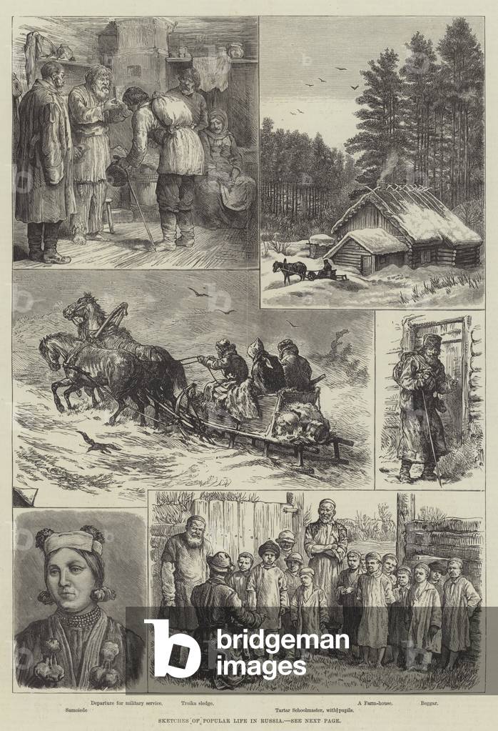 Sketches of Popular Life in Russia (engraving)