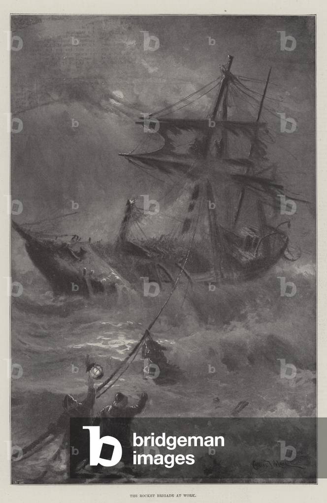 The Rocket Brigade at Work (litho)