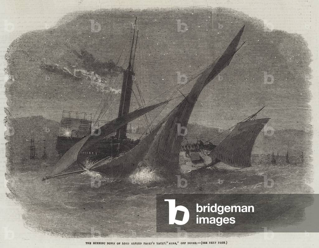 The Running down of Lord Alfred Paget's Yacht 