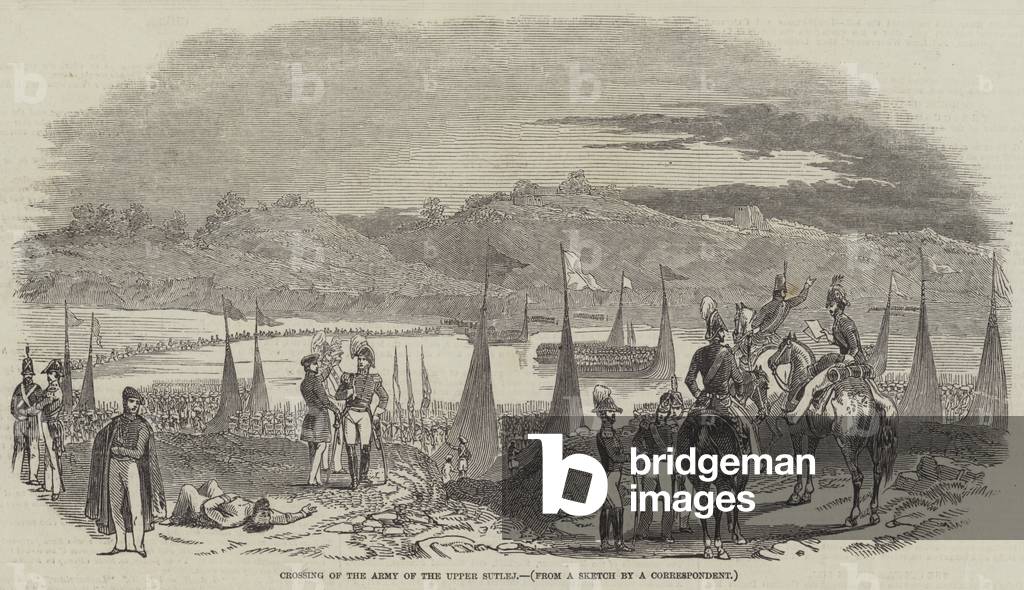 Crossing of the Army of the Upper Sutlej (engraving)