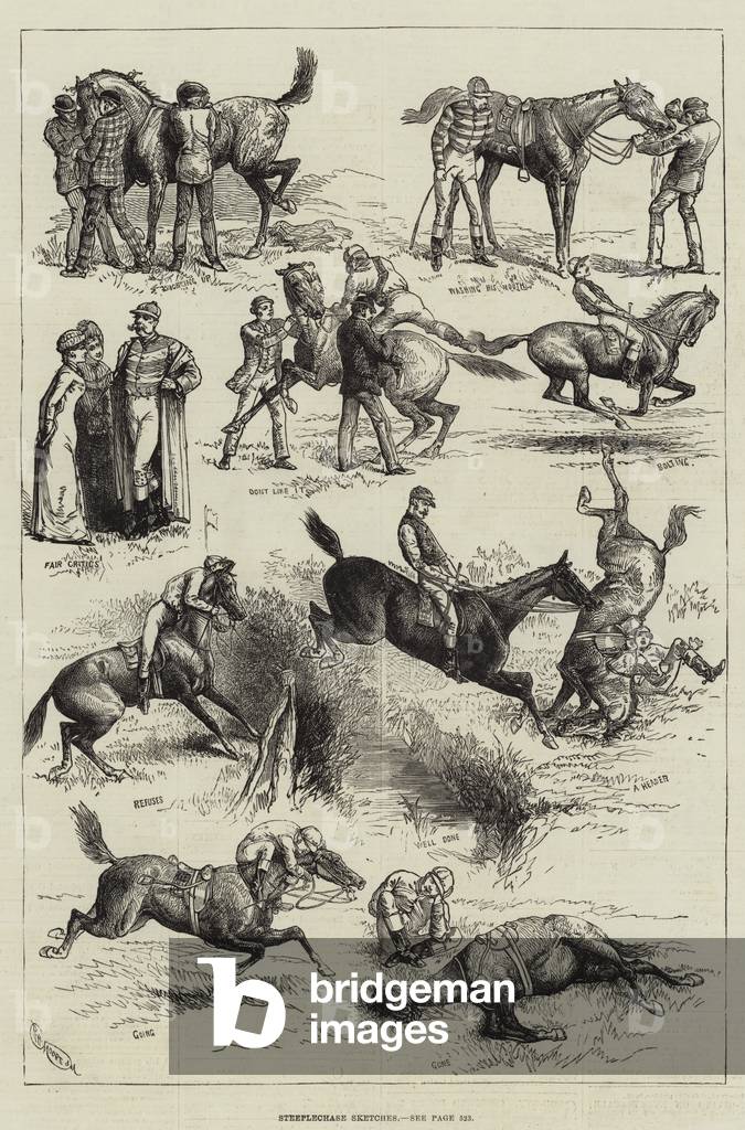 Steeplechase Sketches (engraving)