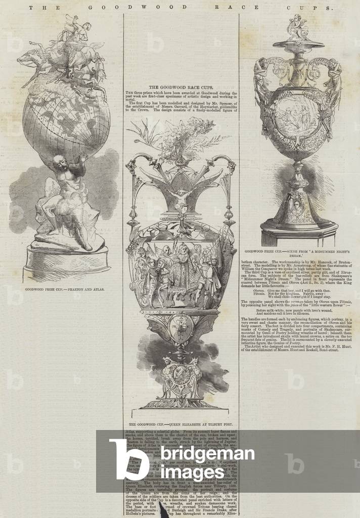 The Goodwood Race Cups (engraving)