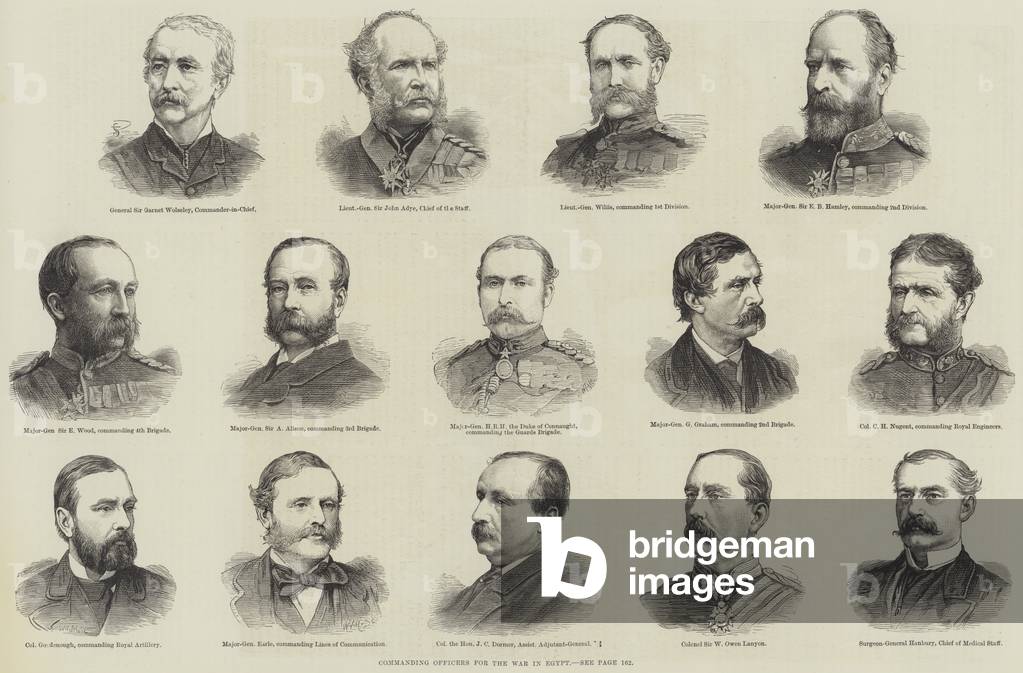 Commanding Officers for the War in Egypt (engraving)