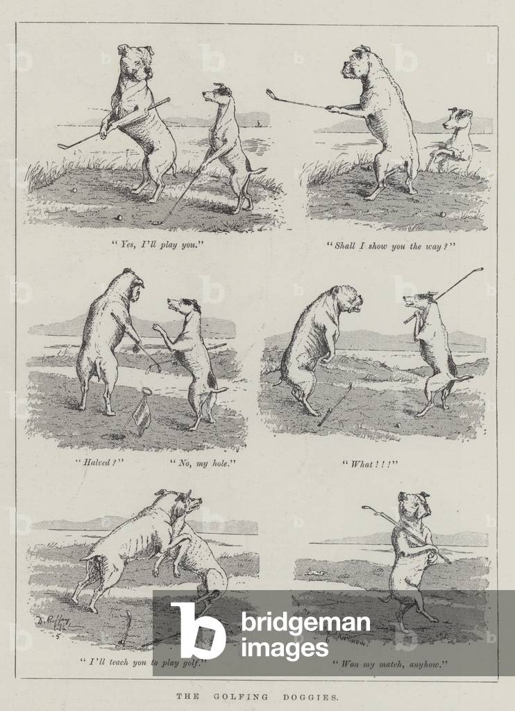 The Golfing Doggies (engraving)
