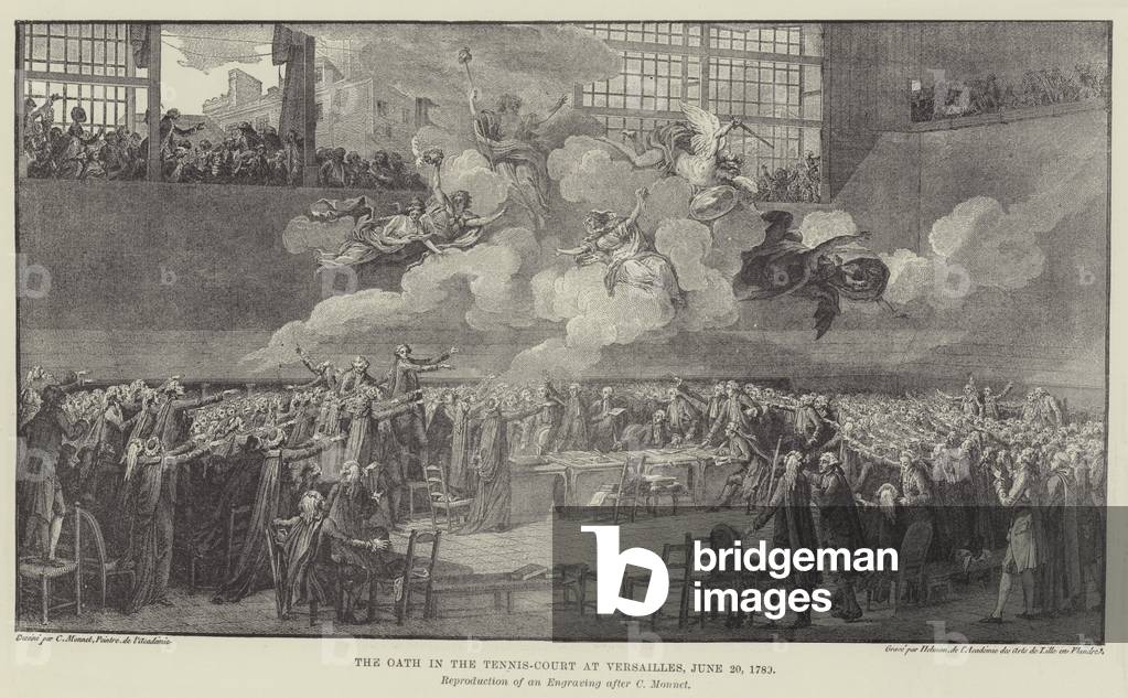 The Oath in the Tennis-Court at Versailles, 20 June 1789 (engraving)