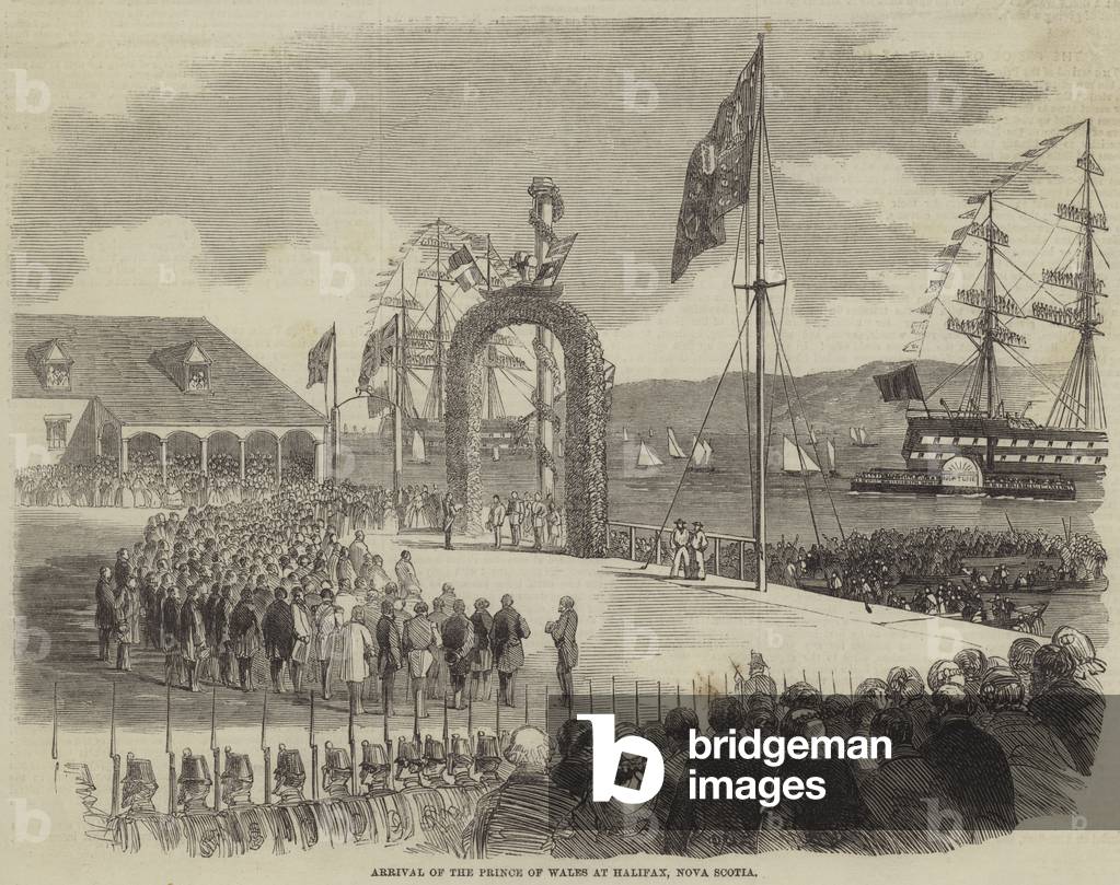 Arrival of the Prince of Wales at Halifax, Nova Scotia (engraving)